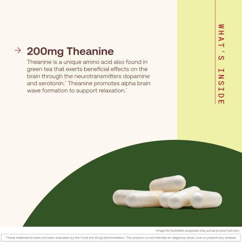 Jarrow L-Theanine Supplement 200 mg, Dietary Supplement, 60 Capsules - image 3
