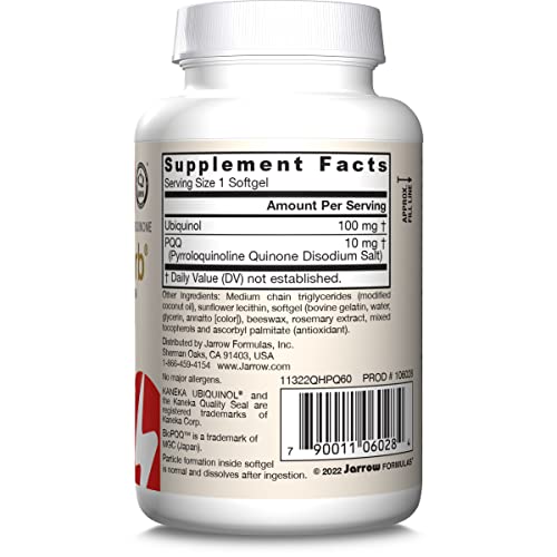 Jarrow Formulas QHPQ60 Longevity Supplement