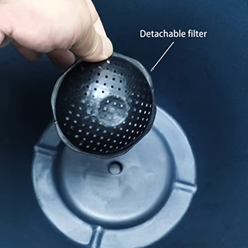 Fixturedisplays® Garden Plastic Round 11.8" Diameter 12" Tall Planter Resin Glazed Faux Ceramic Flower Pots Drainage Hole With Saucer Decorative Pot 15580-Npf #TOP6