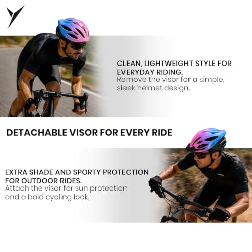 Image of Jaspo Robust Plus Cycling and Skating Helmet for Kids & Adults | 170g Lightweight & Adjustable |Sports Helmet | Quick-Release Buckle & Padded Chin Strap | Ideal for Cycling, Skating & Outdoor Use