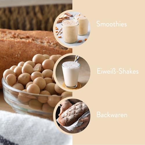 2 x borchers Bio Premium Sojamehl | Vegetarisch und Vegan | Hoher Ballaststoff- und Eiweißgehalt | aus gerösteten Sojabohnen | 350 g