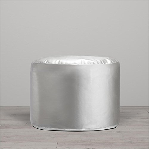 Little Seeds Metallic Pouf, Silver #TOP9
