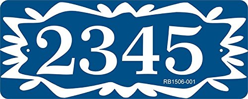 Comfort House Personalized Address Sign - Custom Decorative Address Plaque with Folk Art Design Displays Your House Number # RB1506