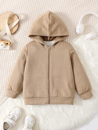 Image of URBAN OX Zipper Fleece Hoodies Jacket for Kids Boys and Girls | Fleece Sweater Black for boy Kids | Chiku Winter Sweaters for Boys and Girls | Hooded Sweatshirt
