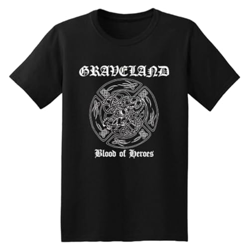 HKKREVVUY Graveland Blood of Heroes Band T-ShirtBlackM