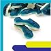 Blue Sharks Gummy Candy - 2 Pound Bulk Bag of Blue Raspberry Shark Gummies - Fun Candy for Buffets, Beach Parties, Goody Bags and Ocean Themed Events