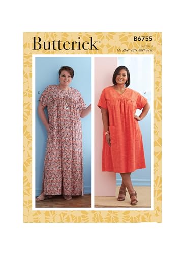 Butterick Pattern 18W-20W-22, 18W-20W-22W-24W -  MCCALL PATTERN, B6755-RR