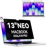 Protescreen Magnetyczny filtr prywatności dla Macbook Neo 13 cali A18 Pro Model A3404, zdejmowany filtr ochronny przeciw szpiegowskiemu odbiciu przeciw światłu niebieski