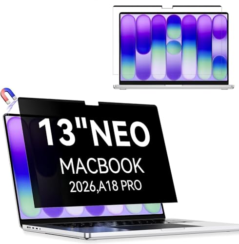 Protescreen Magnetyczny filtr prywatności dla Macbook Neo 13 cali A18 Pro Model A3404, zdejmowany filtr ochronny przeciw szpiegowskiemu odbiciu przeciw światłu niebieski