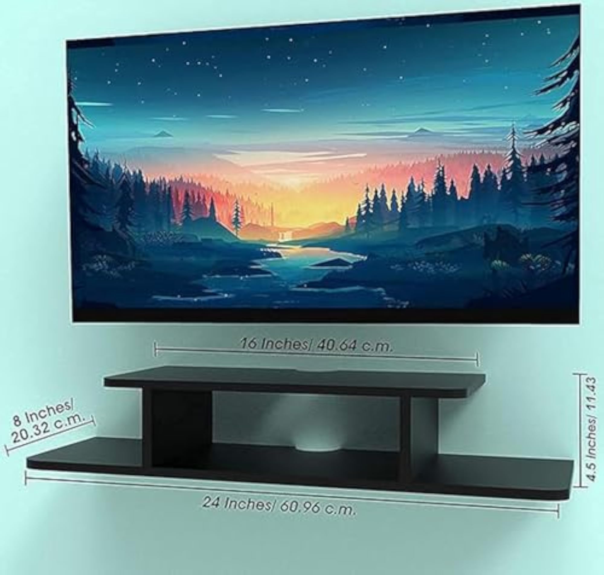 Wooden Floating TV Entertainment Unit