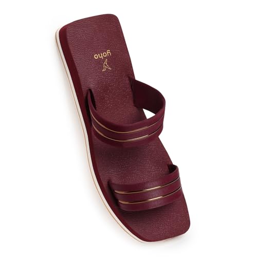 Image of YOHO Indiglo Stylish & Comfortable Flats for Women | Lightweight, Anti-Skid, Orthopedic, Cushioned Footpharma Footbed, Casual & Fashionable for Everyday Use
