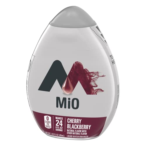 Mio Liquid Water Enhancer, Cherry Blackberry Flavor, Caffeine Free & Zero Calories Per Squeeze, Naturally Flavored, 1.62 Fl Oz Bottle (Pack Of 12 Bottles) #TOP2
