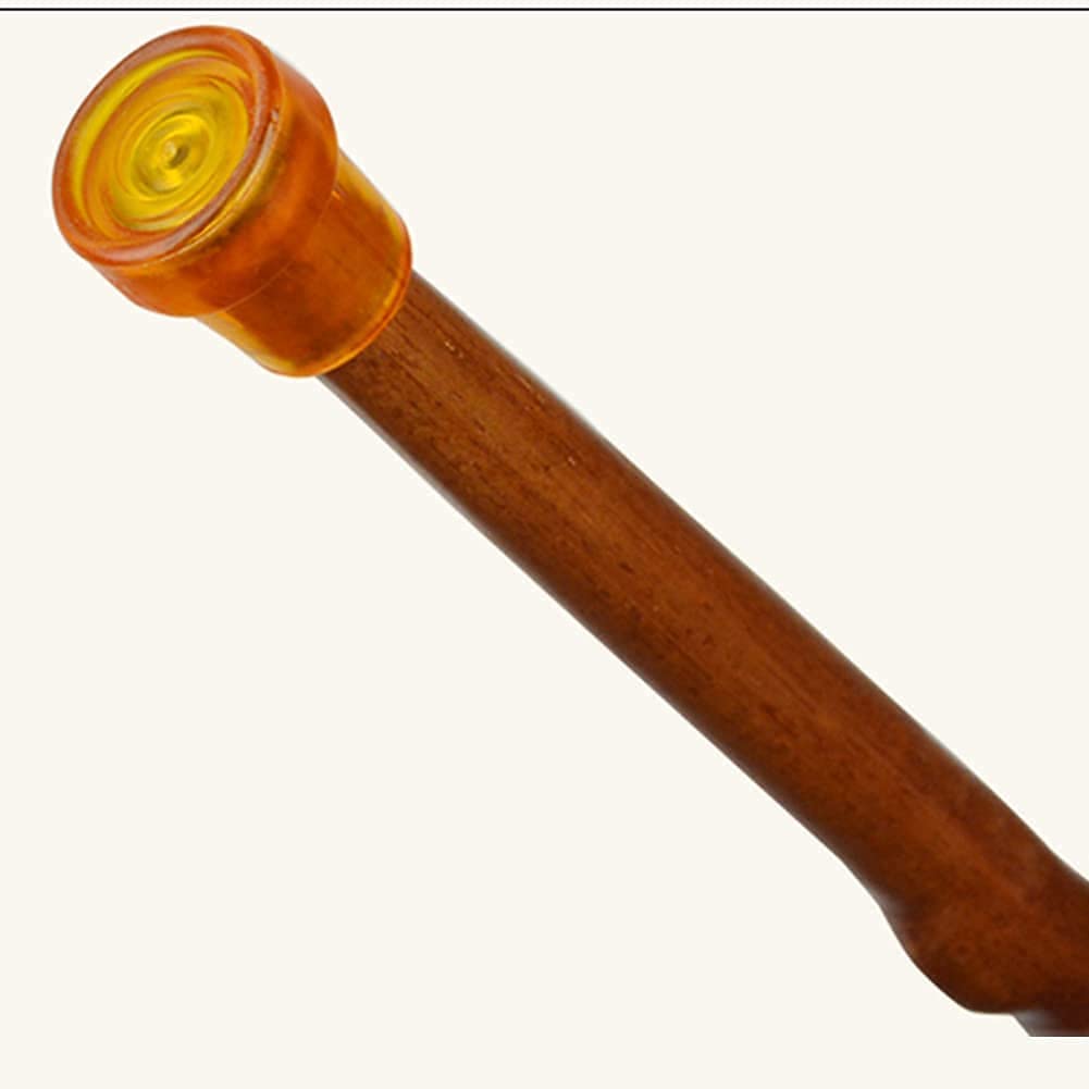 Bastón de madera maciza, bastones de madera, alarma de aluminio, bastón inteligente multifunción para personas mayores, bastón telescópico con luz LED ajustable, alarma inteligente de aluminio pa