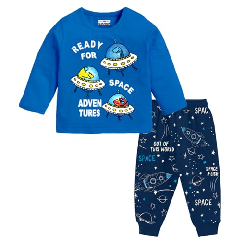 Image of Kuchipoo Kids Regular Fit Cotton T-Shirts and Pyjamas Set