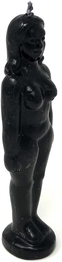 CircuitOffice Black Female Hoodoo Image Candle (Hexing) by Image Candle