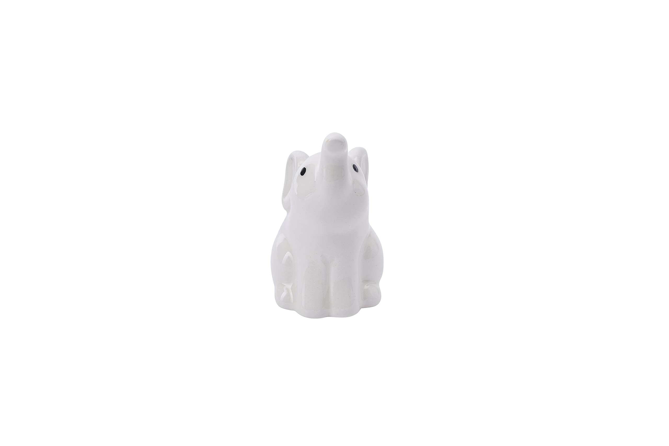 CGB Giftware Ceramic Elephant Charm, White, 6cm x 3.5cm x 4.3cm - Image 4