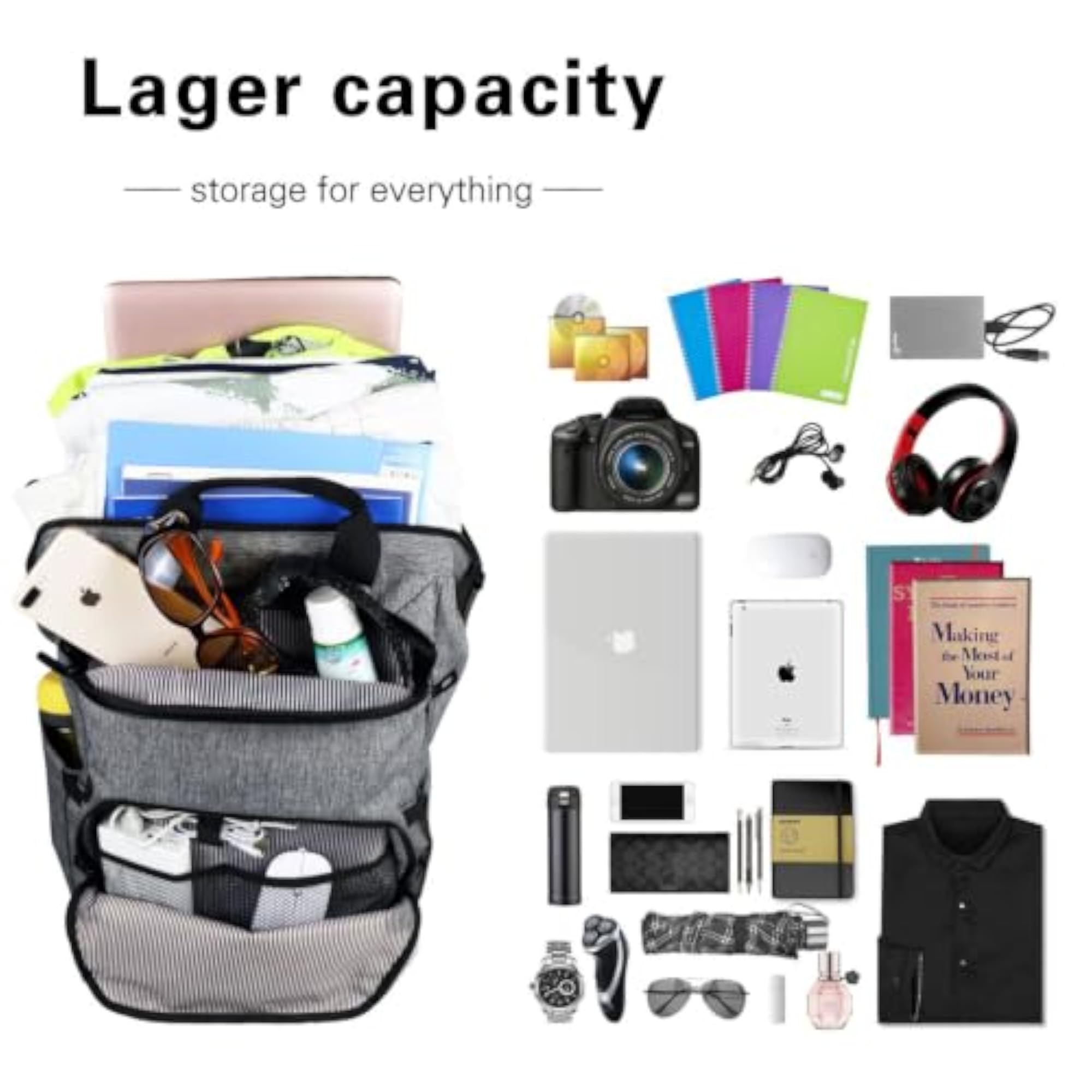 Waterproof Travel Laptop Backpack for Women/Men