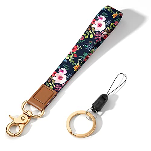 Image of Wrist Lanyard Key Chain, Cute Wristlet Strap Keychain Holder for Women Men Car Keys ID Badges Card Wallet Phone Camera