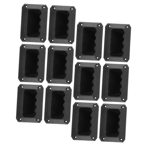 HOLIDYOYO 12pcs Small Plastic Speaker Handle Audio Speaker Side Handles for Replacement Lightweight and Sturdy Plastic Design for Stage and Cabinet Use