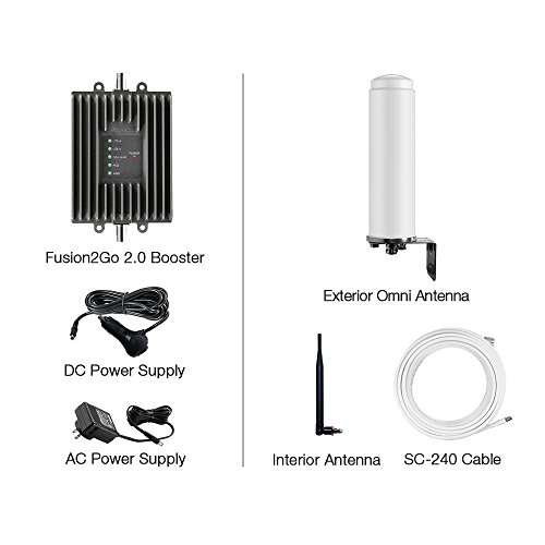 SureCall Fusion2Go 2.0 RV Cell Phone Signal Booster Kit for Recreational Vehicles, All Carriers 3G/4G LTE - Thumbnail 2