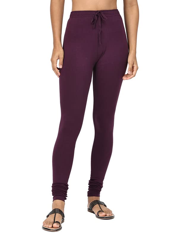 Image of Robinbosky Cotton Churidhar Leggings for Women - Stylish, Stretchable & Flattering Fit for All-Day Comfort