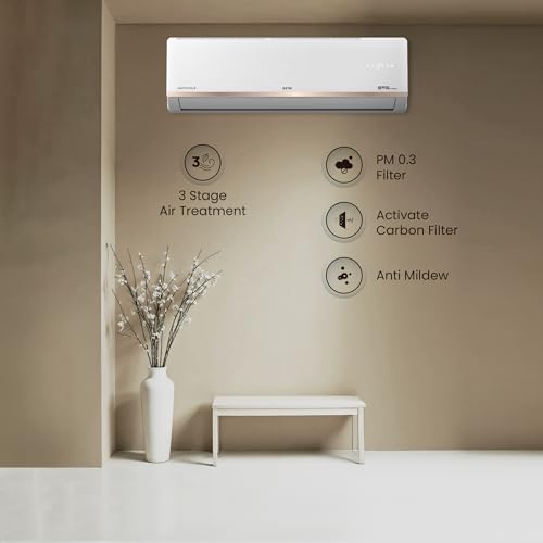 Image of IFB 2025 Model Gold Pro Smart Series 1.5 Ton 5 Star Split AC with inbuilt Wifi and Hybrid Technology, Works upto 55C, 4-Way Swing, Higher Cooling Capacity, Powered By AI - White (CI205GN32SGN1)