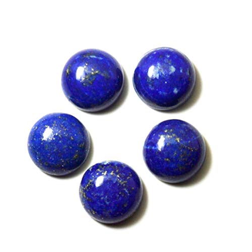 Lapis-lazuli bleu naturel de 14mm lot de 5 pierres rondes pour création bijoux