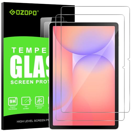 GOZOPO Protector de Pantalla para Samsung Galaxy Tab S10 Lite/Tab S10 FE 10,9 pulgadas, Película de Vidrio Templado Dureza 9H