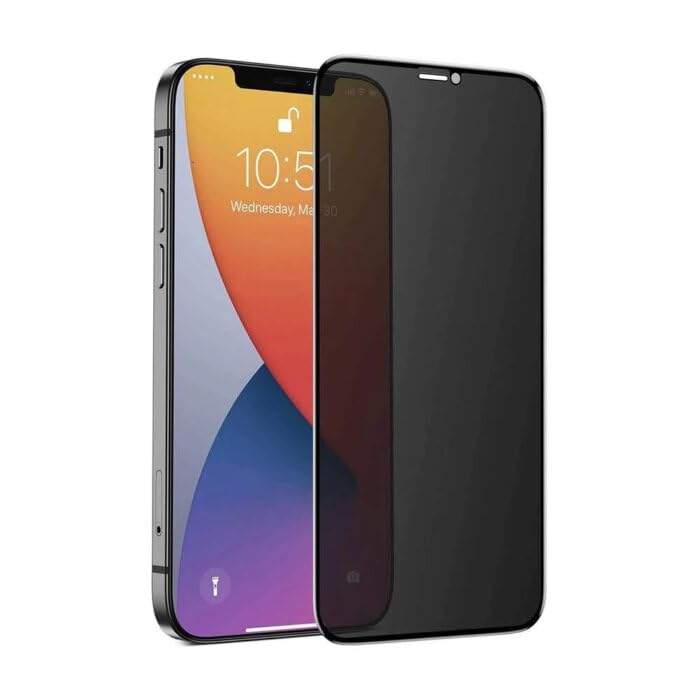 POPIO Privacy Tempered Glass Screen Protector For Smartphone Compatible With Iphone 13, Iphone 13 Pro, Iphone 14 (Black) Edge To Edge Full Screen Coverage With Easy Installation Kit (B0C9YHY2X7) Amazon Price History, Amazon Price Tracker
