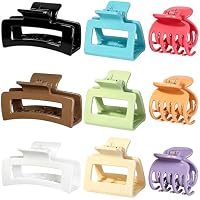 9-Piece Women's 3-Styles Medium Claw Hair Clips Set (Various)