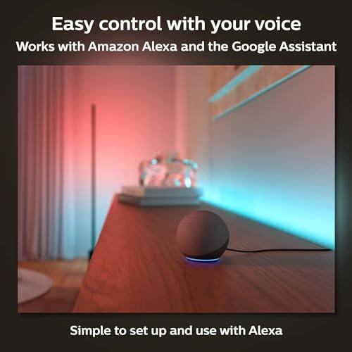 Image of Philips Hue Gradient Ambiance Lightstrip 1m /3ft Extension, Compatible with Alexa, Apple Homekit and Google Assistant, Bluetooth Compatible, Flowing Multicolor Effect, Requires Base Kit