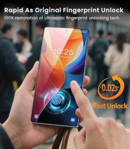 Image of iGluz Privacy Screen Protector for Samsung Galaxy S24 Ultra | Anti-Spy Privacy Guard | Fingerprint Compatible | HD Clear Display | Full Coverage | Pack of 1