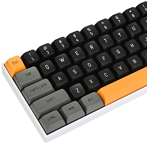 Touches de clavier PBT Owpkeenthy CSA jaunes pour switch Cherry MX 100% et 60%