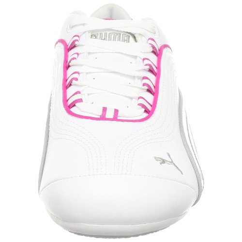PUMA PUMA Women's Soleil Leather Fashion Sneaker,White/Limestone Gray,11 B(M) US