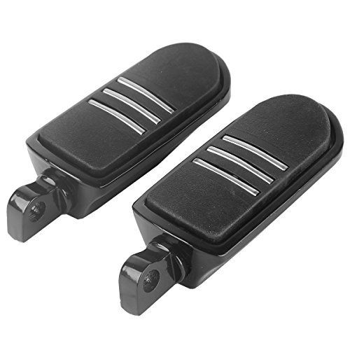 Black Foot Pegs Footrest Fits Harley Streamliner Style Electra Street Glide Road King #TOP3