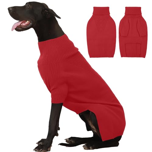 Image of IECOii Great Dane Sweater,Extra Large Dog Sweaters for Giant Breed Dogs 4XL