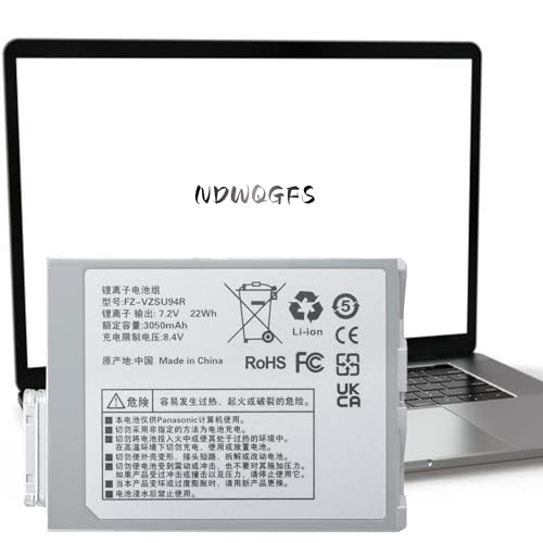 Image of FZ-VZSU94W FZ-VZSU94R Laptop Battery Compatible with Toughpad FZ-B2 FZ-M1 FZ-B1 FZ-M1C Series Compatible with FZ-VZSU94 FZ-VZSU94JS FZ-VZSU94K FZ-VZSU95 FZ-VZSU95W FZ-VZSU95JS FZ-VZSU0JW