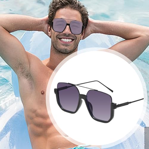 Women's Vintage Sunglasses – Trendy Polarized Sunglasses With UV Protection And Double Bridge Design – Stylish Eye Protection2