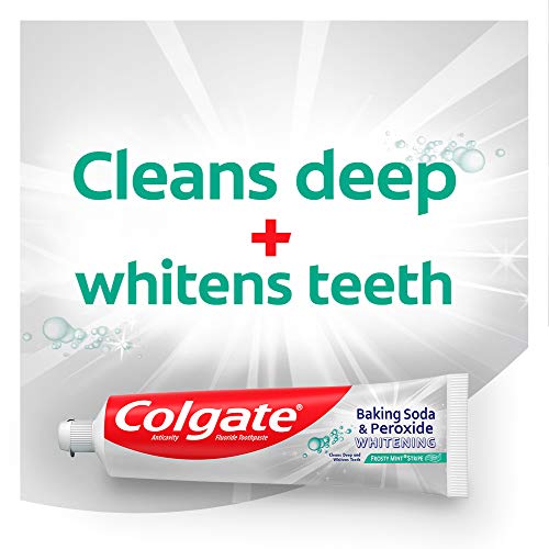 Colgate Baking Soda And Peroxide Whitening Toothpaste, Frosty Mint, 6 Ounce Tube, 6 Pack #TOP1