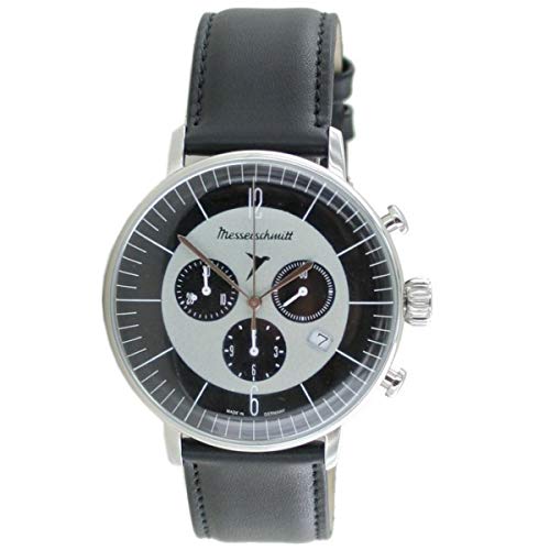Messerschmitt Aristo Herren Uhr Edelstahl Chronograph ME-4H176 Leder