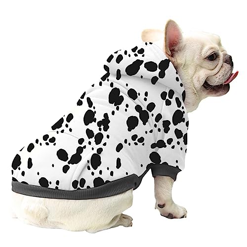 Disfraz de perro dálmata con capucha para invierno XS miniatura 7