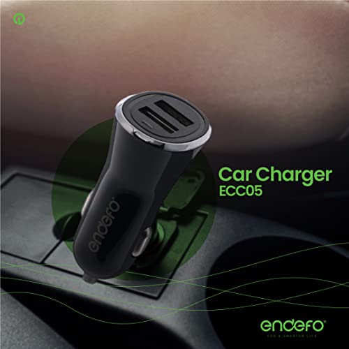 Image of 2.4A Dual USB for Car Charger, Tablets, Black