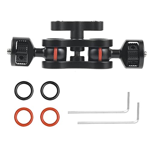 Brazo de bola doble de 1/4 pulgada para soporte de cámara con giro de 360 grados 7