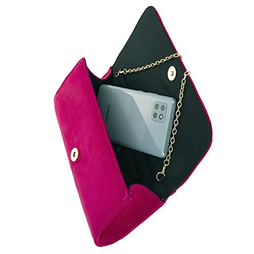 Image of JNB Faux Microsuede Envelope Clutch