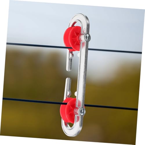 TOPBATHY 2pcs Clothesline Spreader Aluminum for Outdoor Use Laundry Accessories Wire Rope Separator Clothesline Separator Spreader Pulley - Image 4