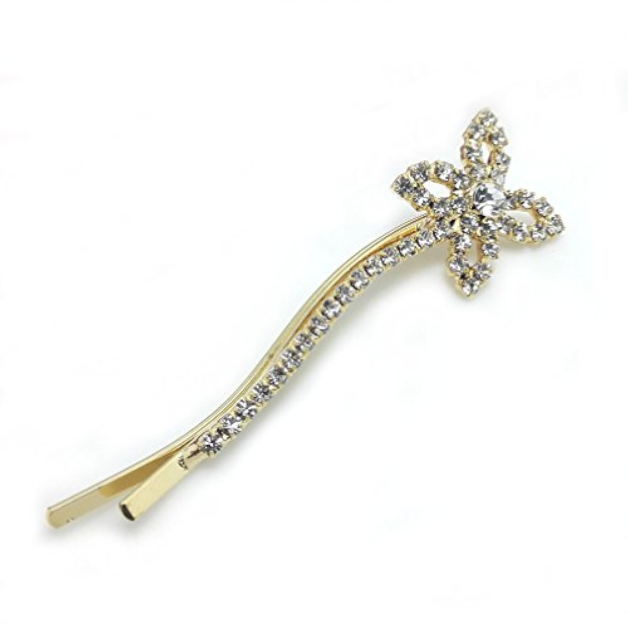 Gold Four-leaf Clover Lucky Bobby Pin Hairpin