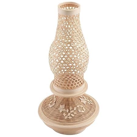 Image of Bamboo Made Fashionable Floor Lamp Shade | Bamboo shade lamp for Living Room /Bedroom /Bar /Garden /Office Etc. 7 X 38CM