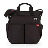 bolso panera bebe negro Diseño divertido y moderno Skip Hop Pañalera Duo Signature Negra