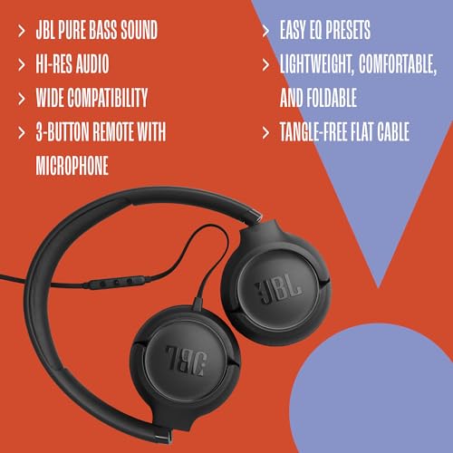 JBL Tune 530C - Wired On-Ear Headphones - Black - image 5