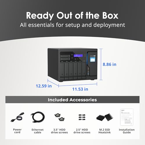 Image of QNAP TS-855X-8G-US 8 Bay High-Performance 8-core 10GbE NAS for deploying Hybrid-Infrastructure Storage and high-Speed virtualization Applications (Diskless)